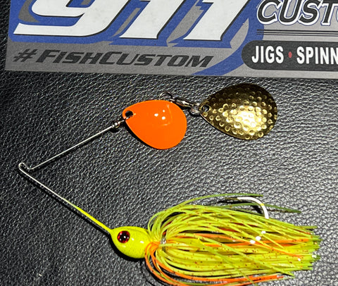 War Eagle Screamin Eagle Double Willow Painted Head Spinnerbait Cole Slaw 1/2oz WE12SEPW03